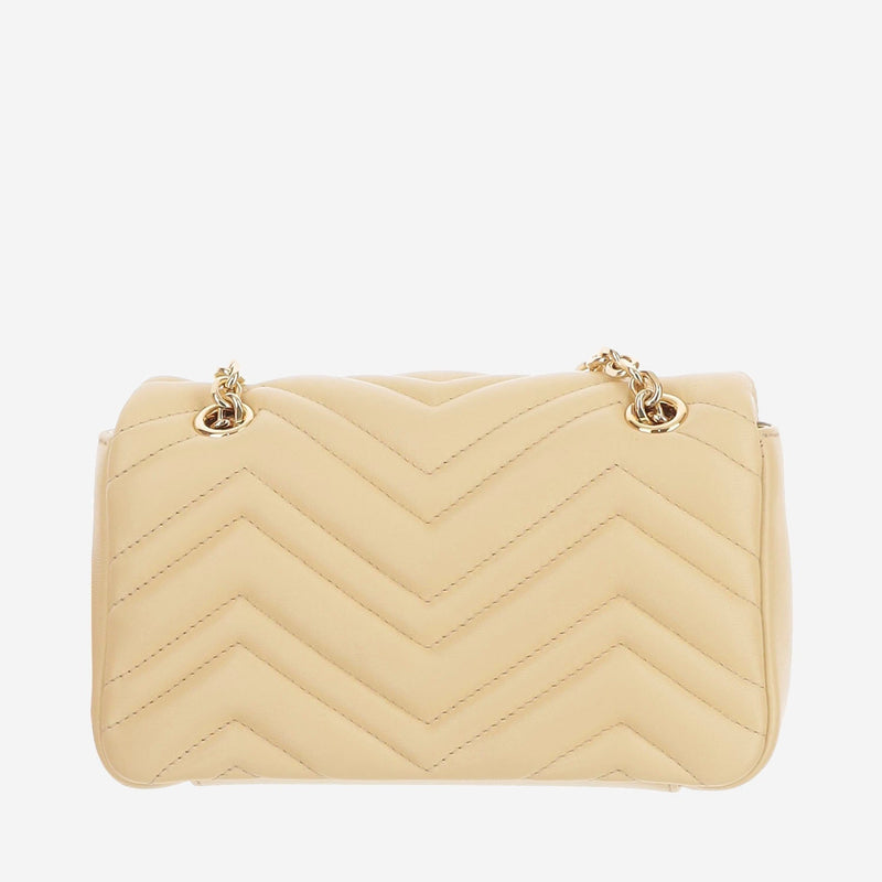 Gucci Marmont Shoulder Bag — Beige Lamb