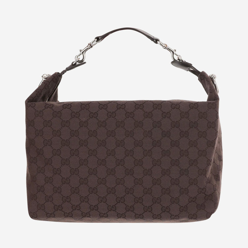 Gucci Brera Shoulder Bag — Brown Polyester