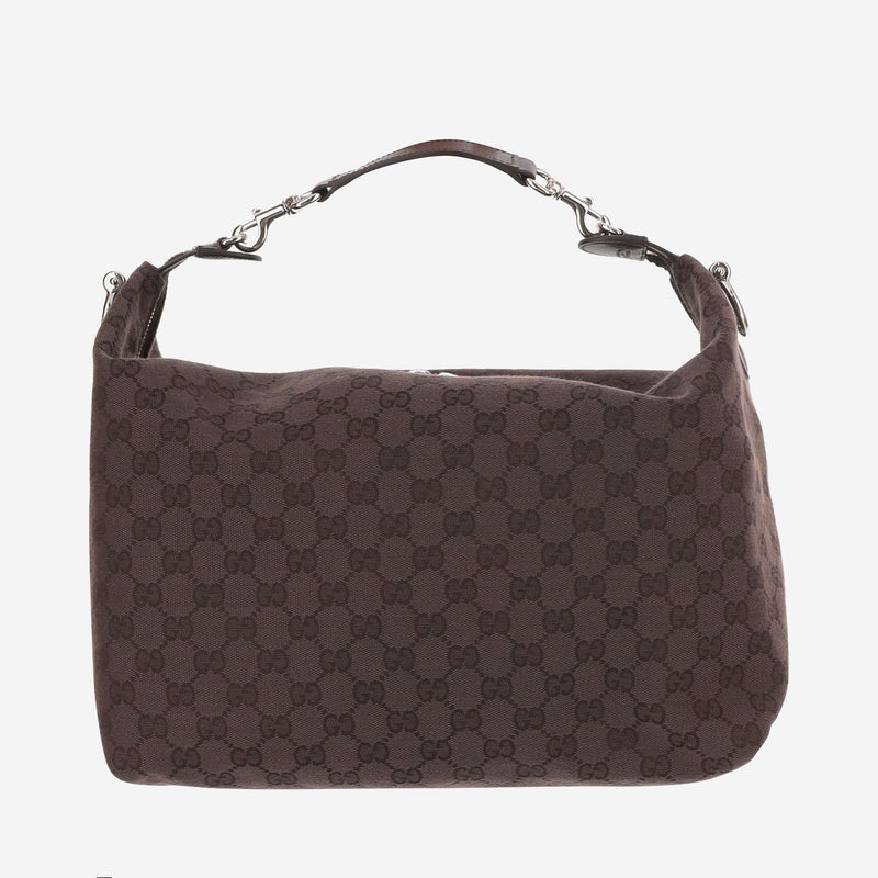 Gucci Brera Shoulder Bag — Brown Polyester