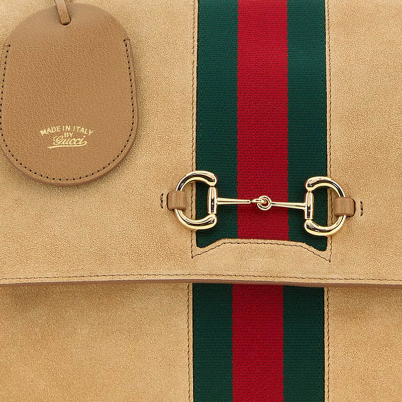 Gucci Paparazzo Shoulder Bag — Beige Calf Skin