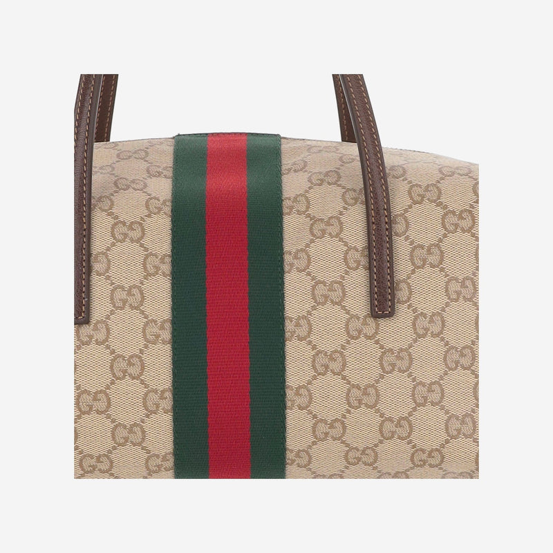 Gucci Ophidia Shoulder Bag — Beige Cotton