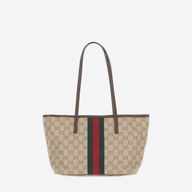 Gucci Tribeca Shoulder Bag — Beige Cotton