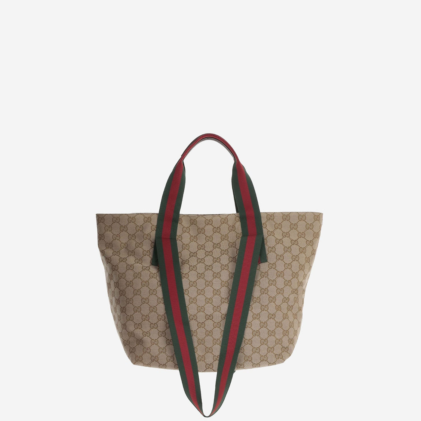 Gucci Gg Canvas Tote Bag — Beige Polyester