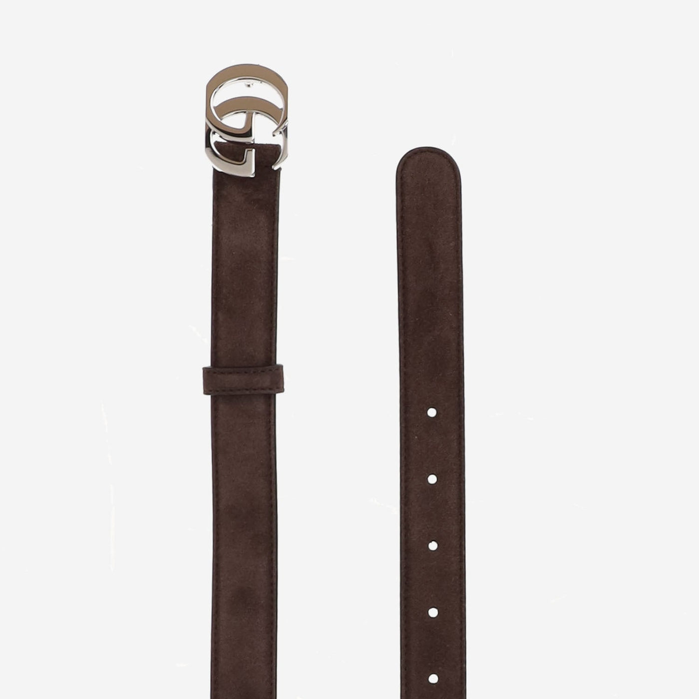 Gucci Suede Belt — Brown