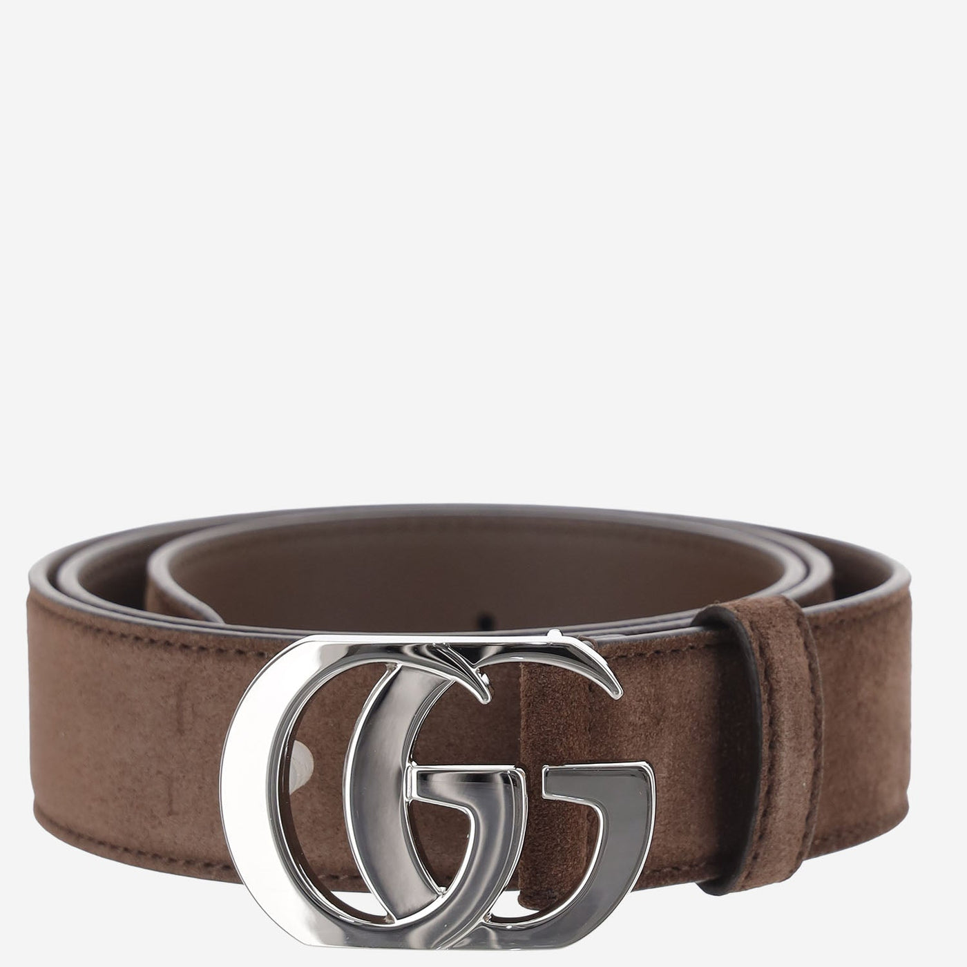 Gucci Belt — Brown Suede