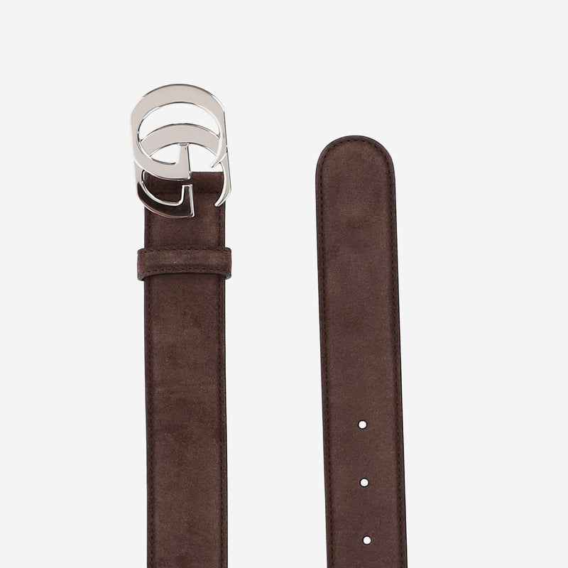 Gucci Belt — Brown Suede