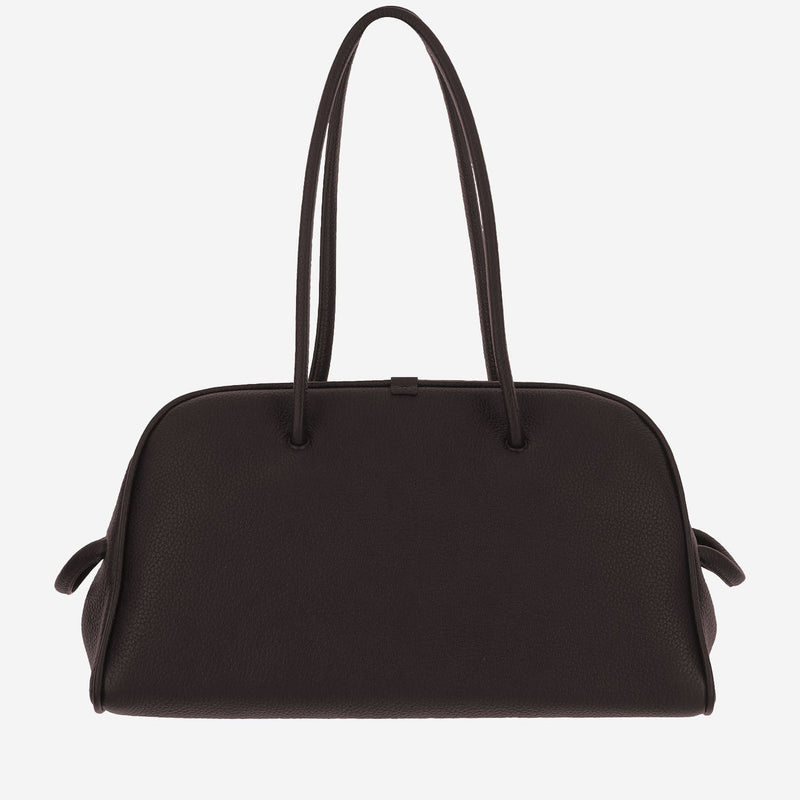 Jacquemus Calfskin Leather Shoulder Bag — Brown