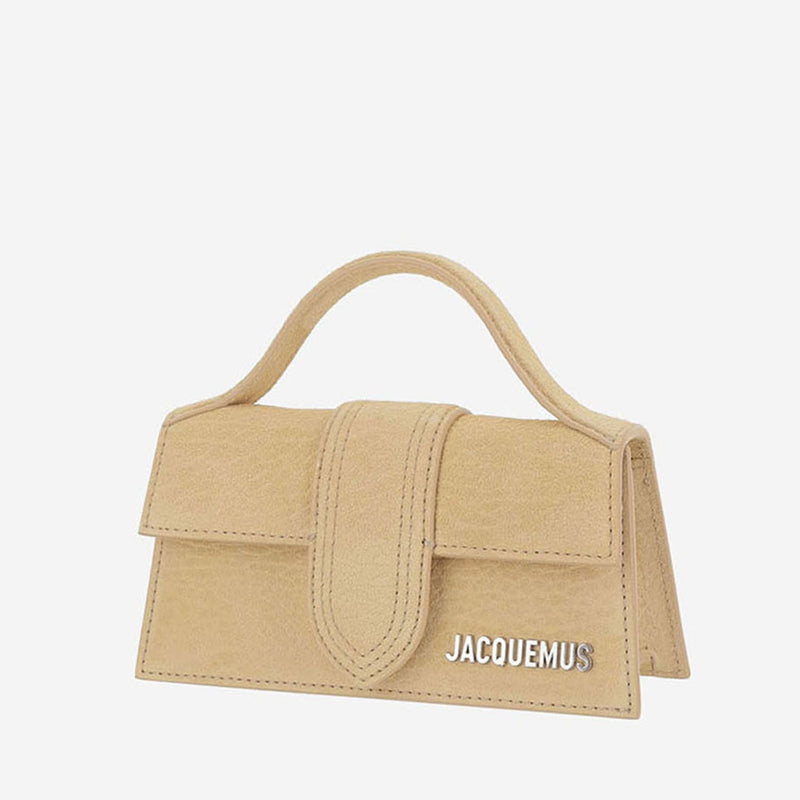 Jacquemus Shoulder Bag — Beige Suede
