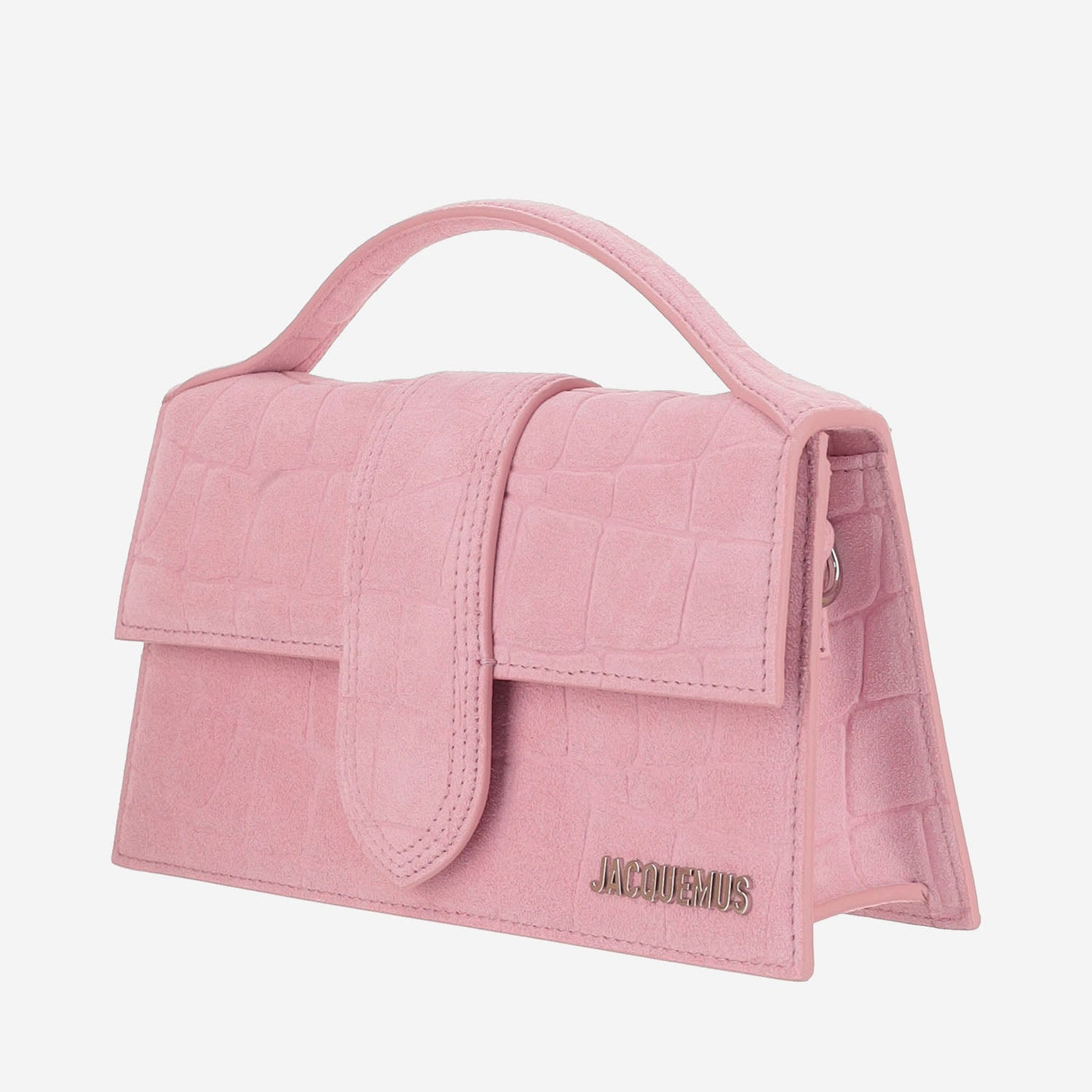 Jacquemus Top Handle Bag — Pink Suede