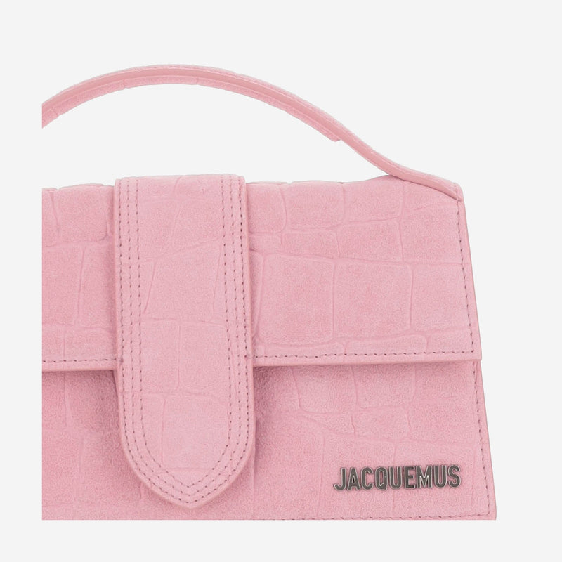 Jacquemus Top Handle Bag — Pink Suede