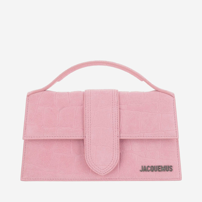 Jacquemus Top Handle Bag — Pink Suede