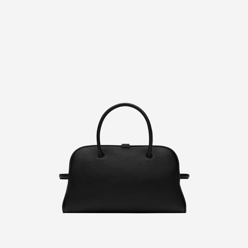 Jacquemus Top Handle Bag — Black Calfskin Leather