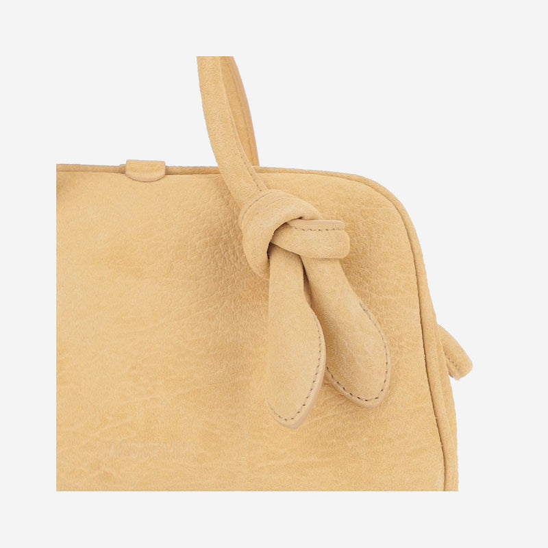 Jacquemus Nubuck Shoulder Bag — Orange