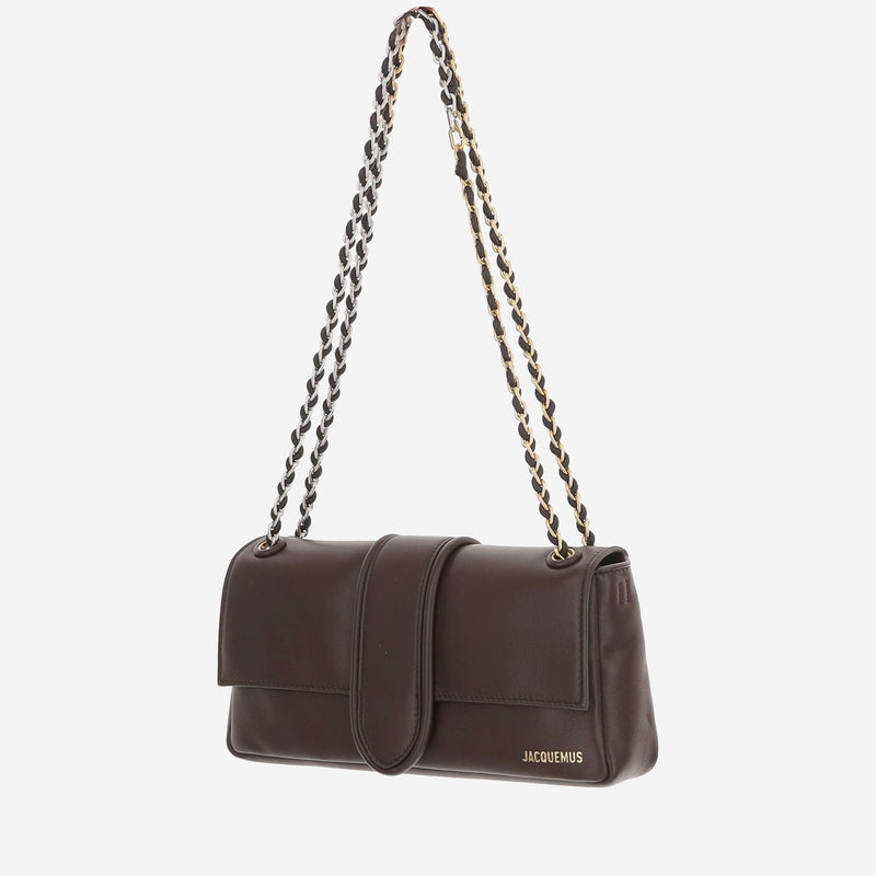 Jacquemus Shoulder Bag — Brown Lambskin