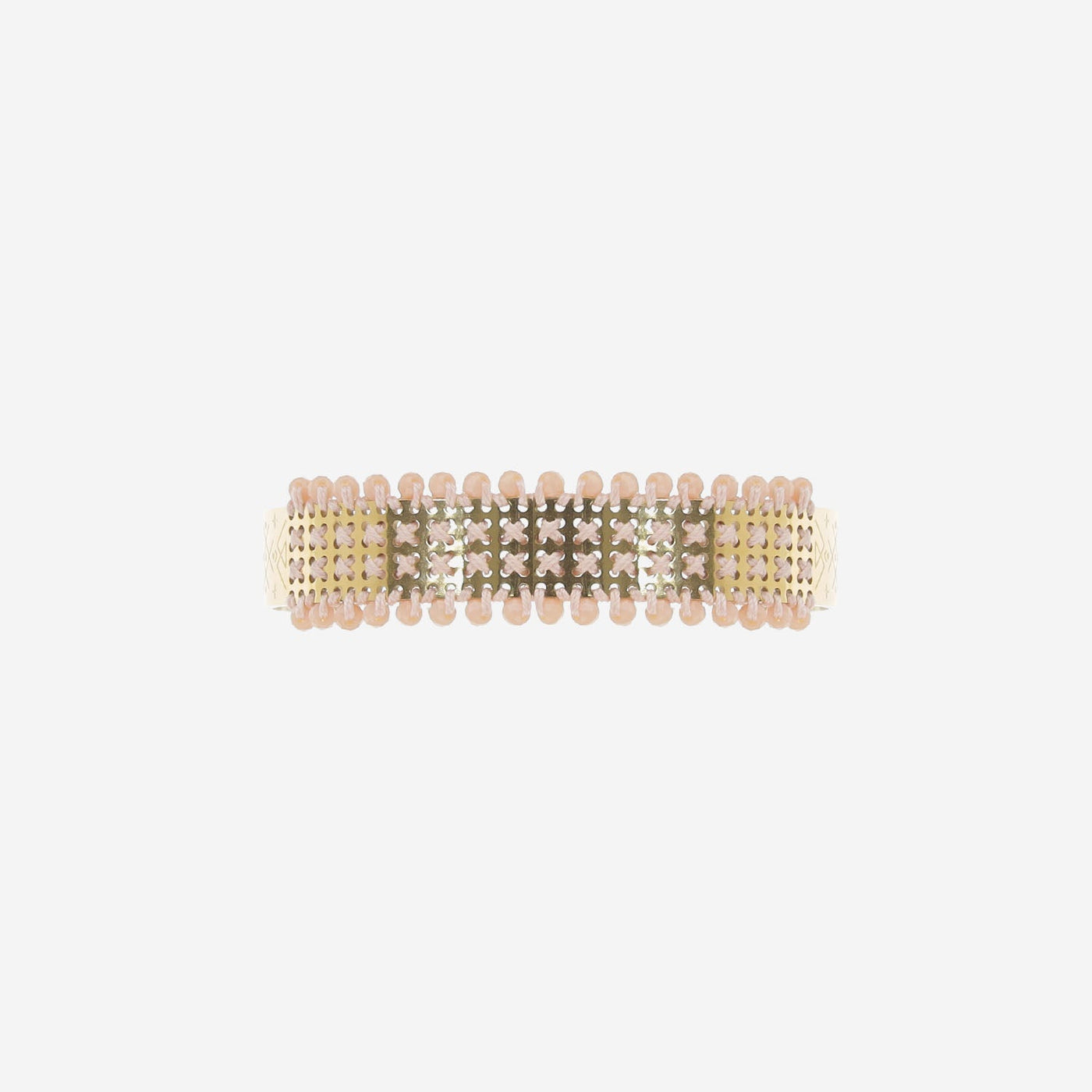 Leight Studio Micro-Stud Panel Bracelet — Pink Steel Bracelets
