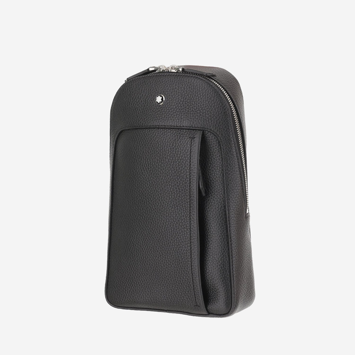 Montblanc Pebbled Leather Shoulder Bag — Black
