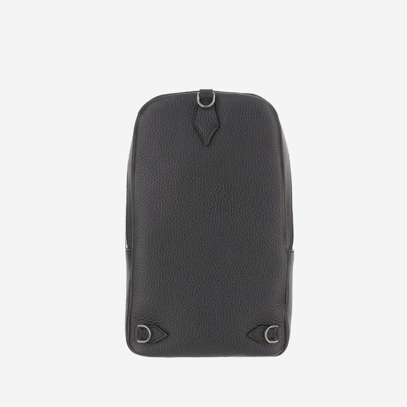 Montblanc Pebbled Leather Shoulder Bag — Black