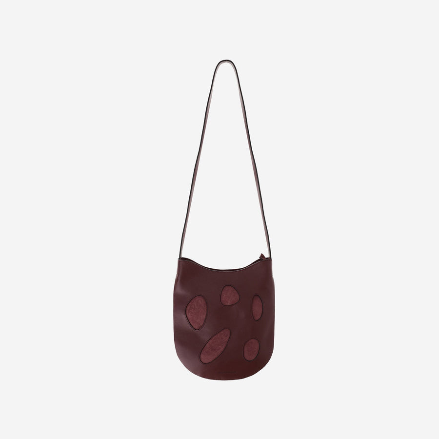 Niccolò Pasqualetti Dot-Appliqué Calfskin Shoulder Bag — Red
