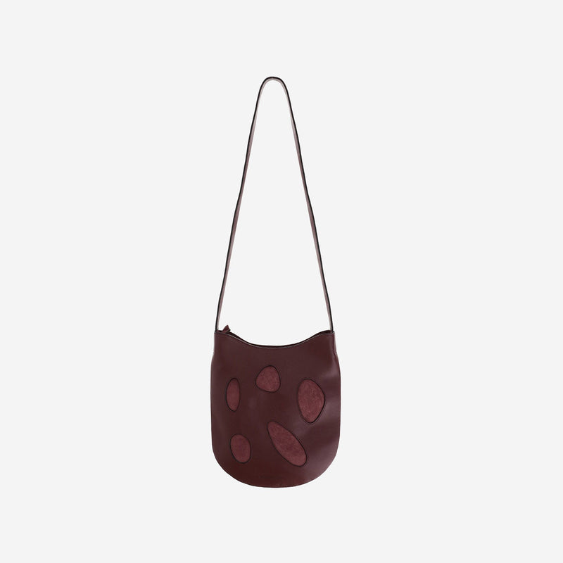 Niccolò Pasqualetti Dot-Appliqué Calfskin Shoulder Bag — Red