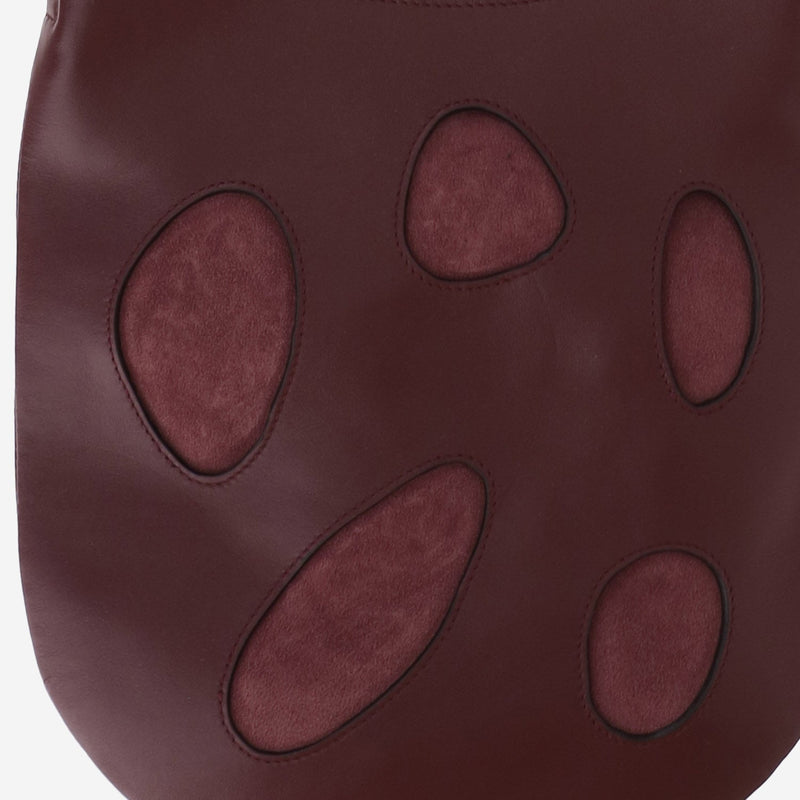 Niccolò Pasqualetti Dot-Appliqué Calfskin Shoulder Bag — Red