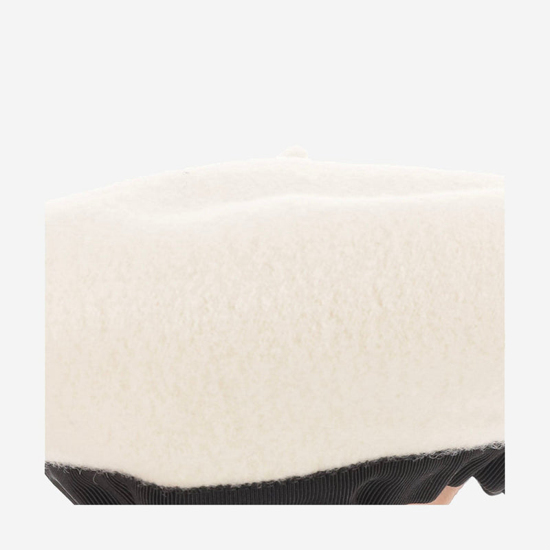 Patou Ac1120235 Wool Beret — Cream Berets