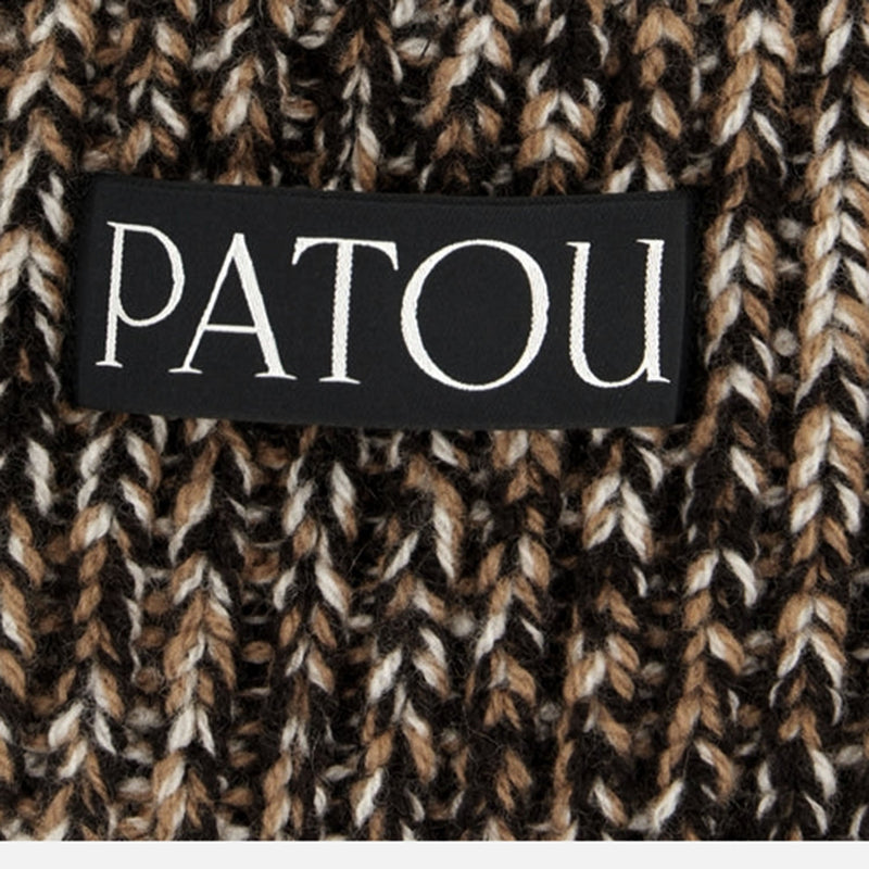 Patou Ac1558101 Wool And Cashmere Knit Beanie — Multicolor Beanies