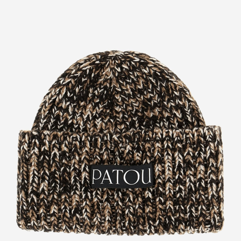 Patou Ac1558101 Wool And Cashmere Knit Beanie — Multicolor Beanies
