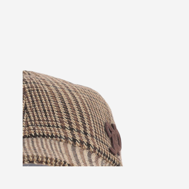 Patou Ac1650262 Tweed Bow-Detail Baseball Cap — Multicolor Polyacrylic Caps