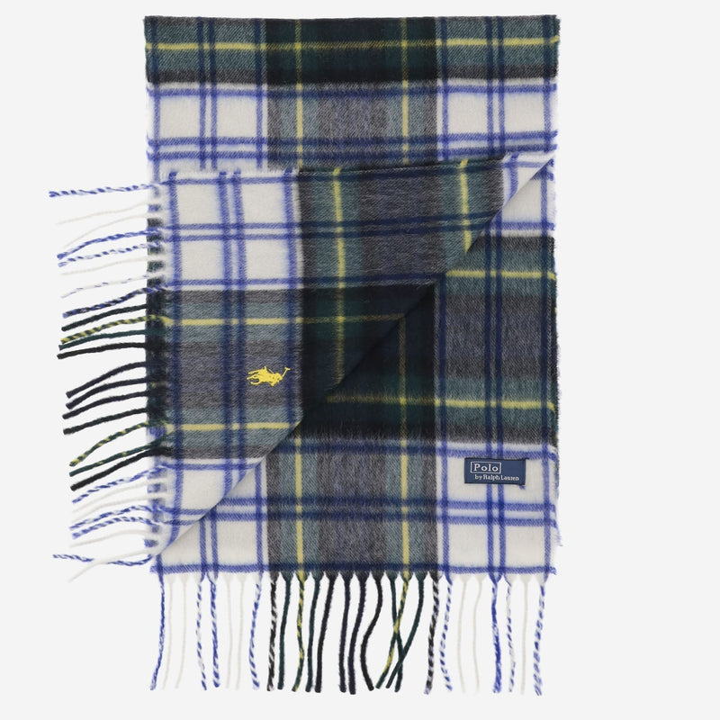 Polo Ralph Lauren Cashmere Check Scarf — Multicolor Scarfs