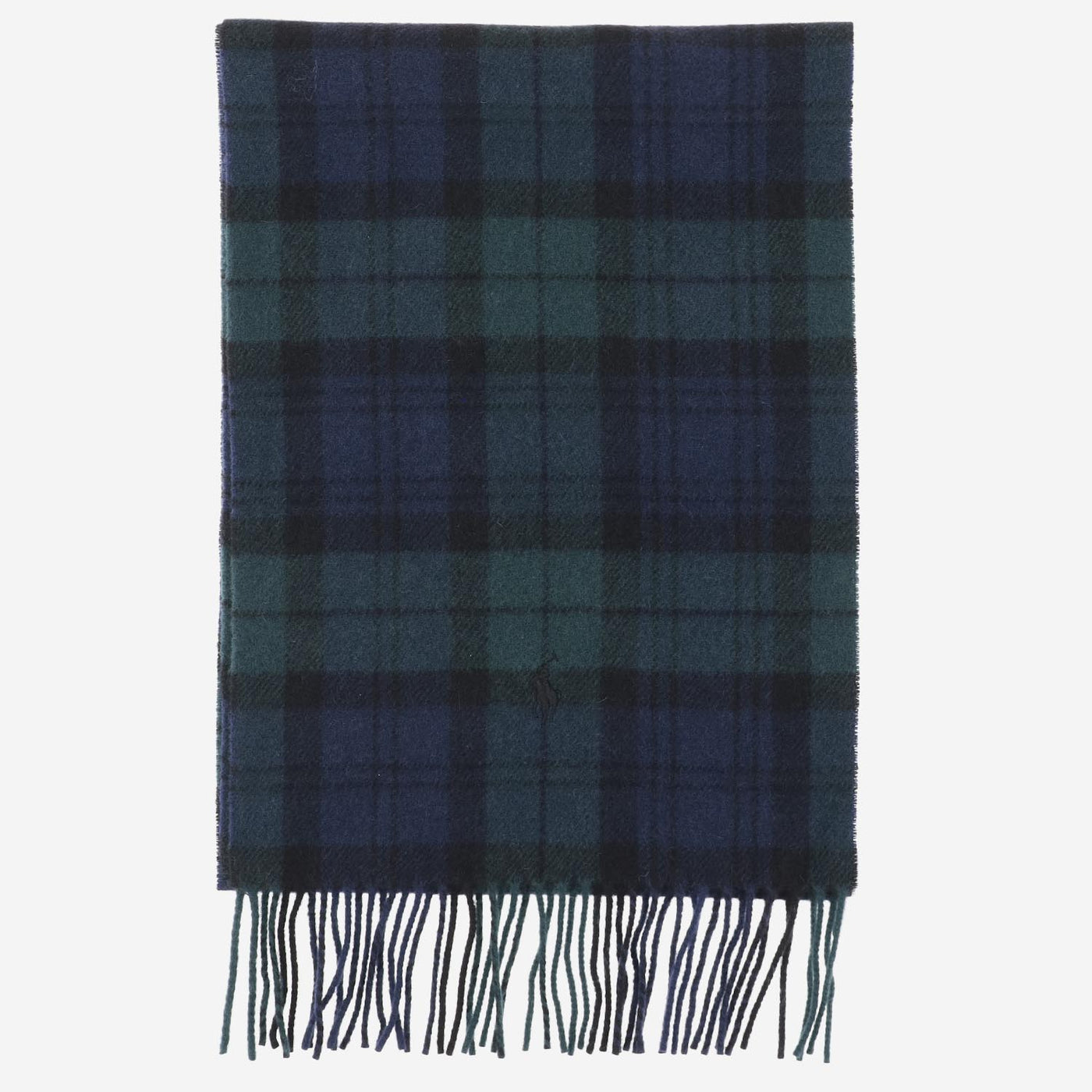 Polo Ralph Lauren Checkered Wool Scarf — Multicolor Scarfs