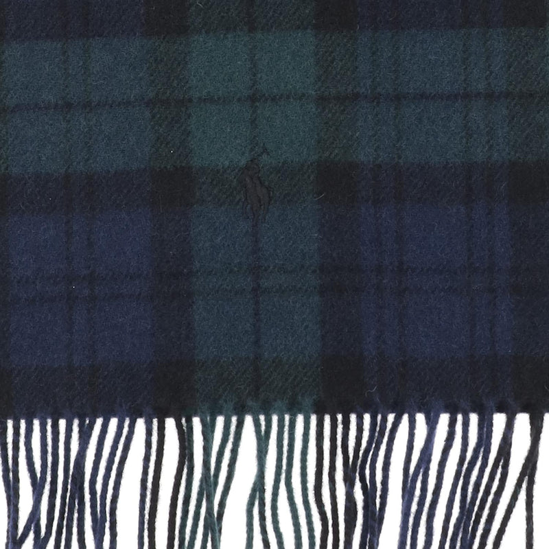 Polo Ralph Lauren Checkered Wool Scarf — Multicolor Scarfs