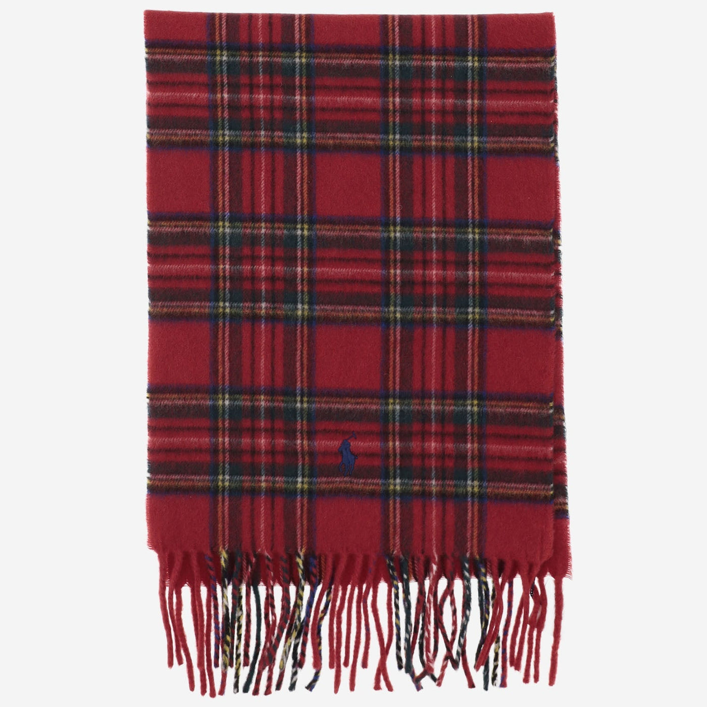 Polo Ralph Lauren Cashmere Plaid Scarf — Red Scarfs