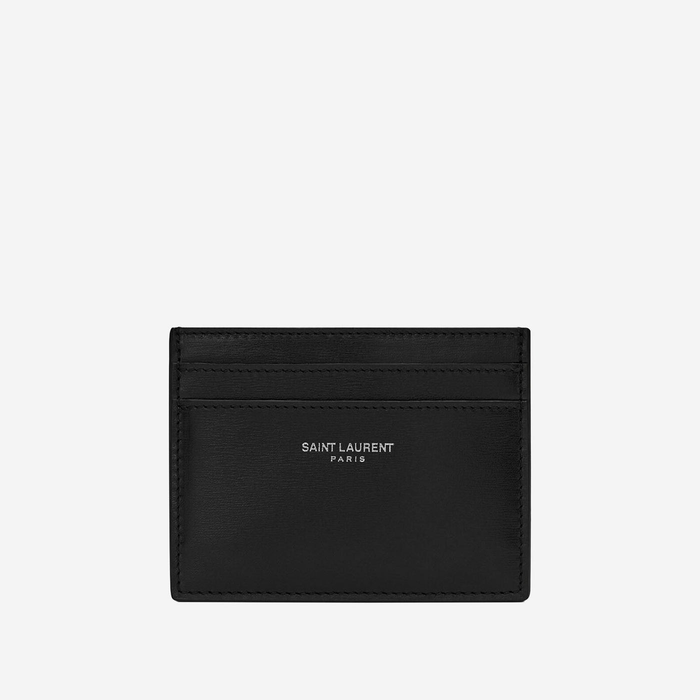 Saint Laurent Leather Card Case — Black Wallets & Cardholders