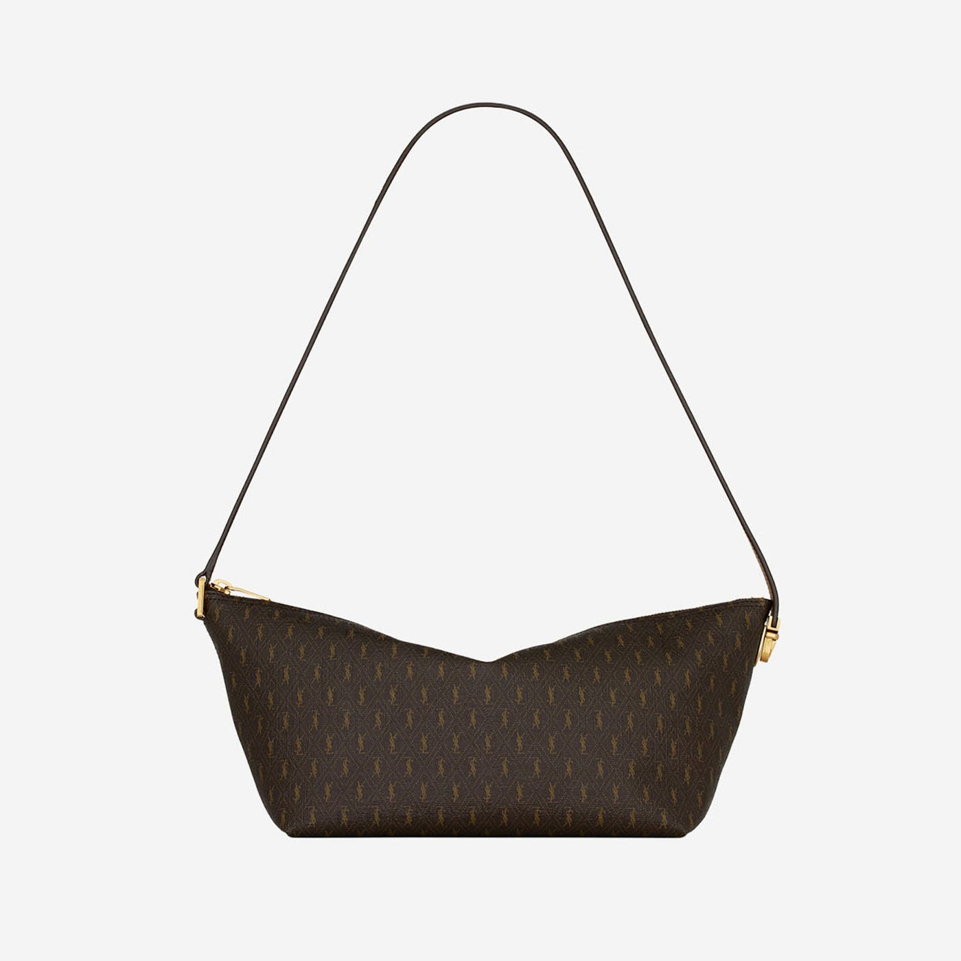 Saint Laurent Le Monogramme Shoulder Bag — Brown Polyurethane