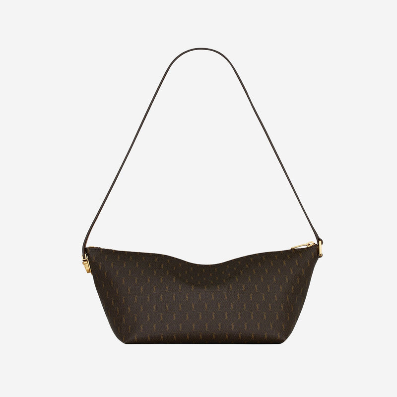 Saint Laurent Le Monogramme Shoulder Bag — Brown Polyurethane