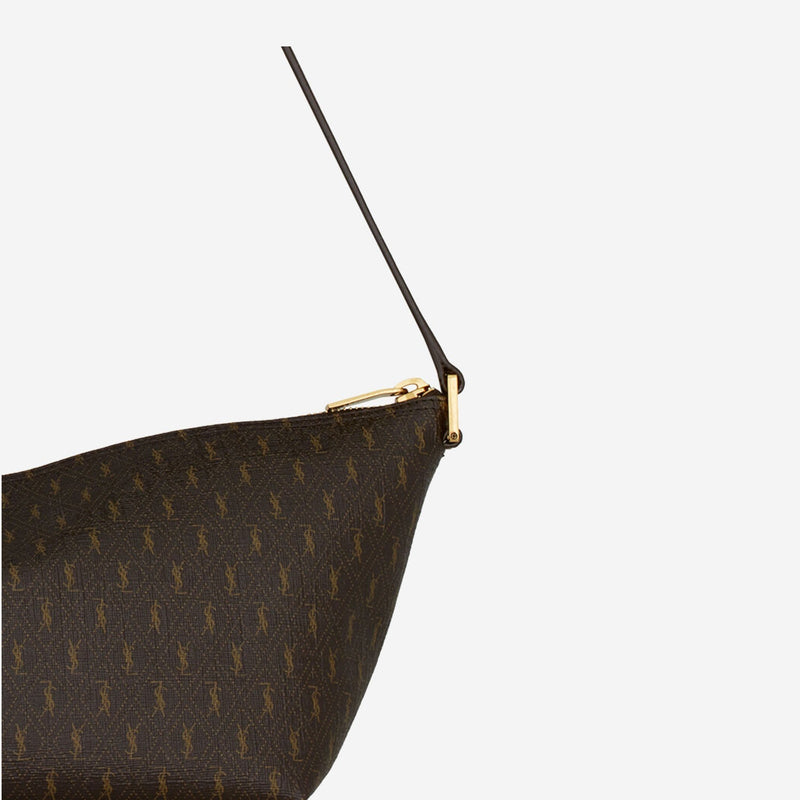 Saint Laurent Le Monogramme Shoulder Bag — Brown Polyurethane