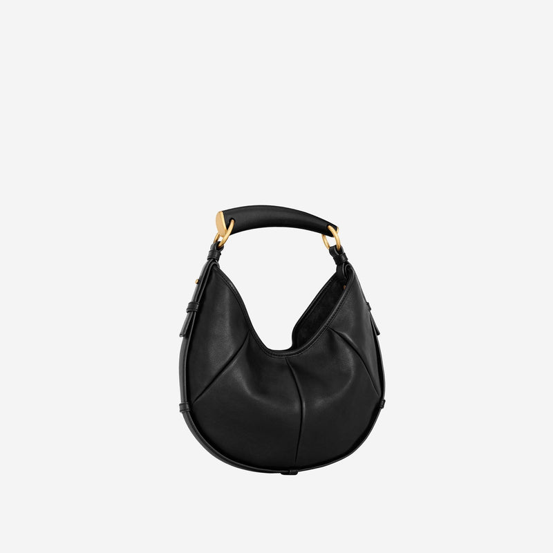 Saint Laurent Mombasa Shoulder Bag — Black Leather