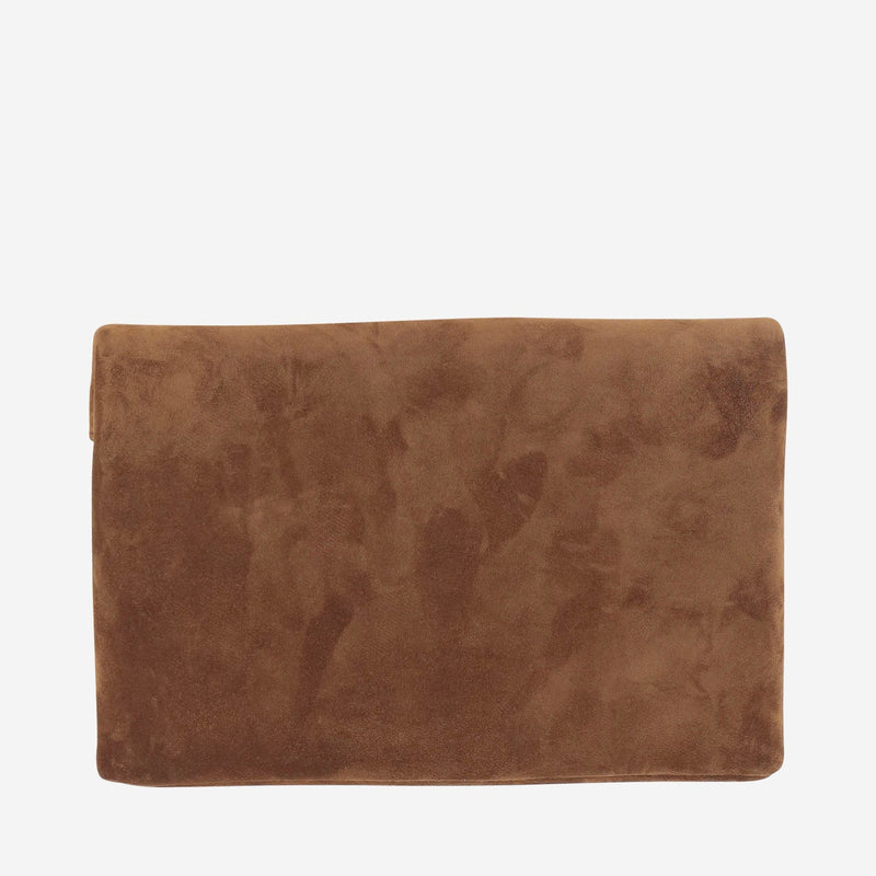 Saint Laurent Shoulder Bag — Brown Suede