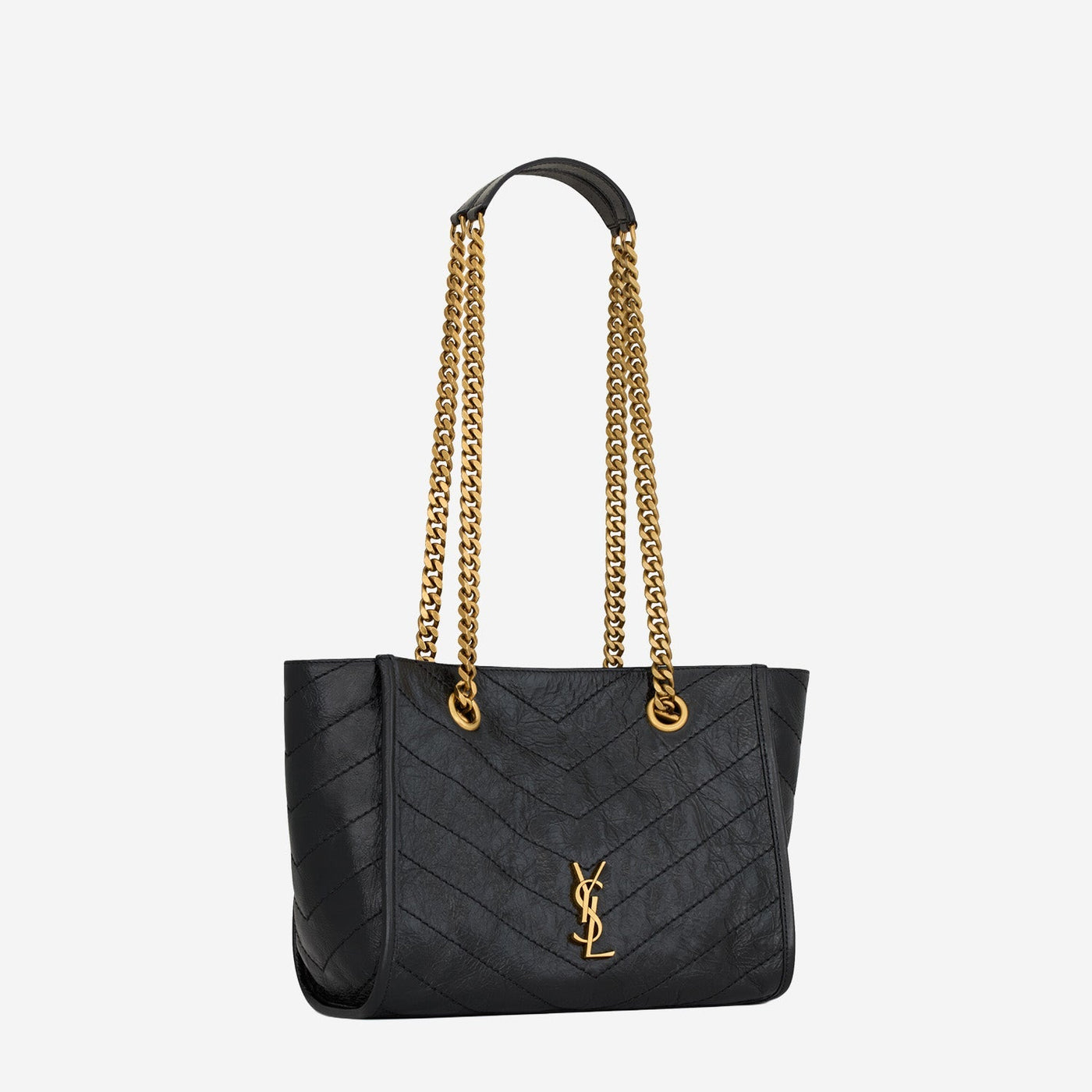 Saint Laurent Niki Tote Bag — Black Leather
