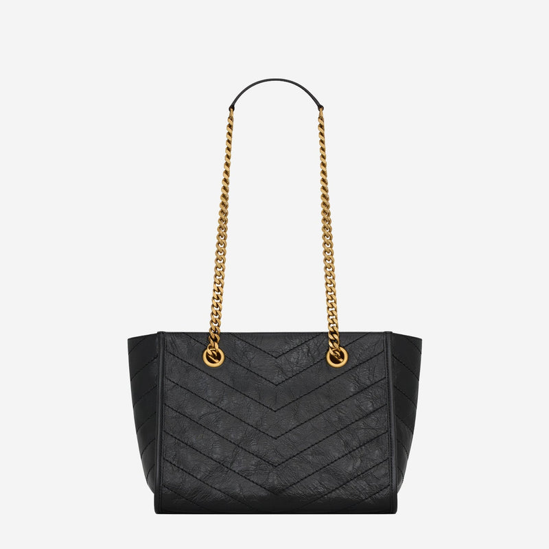 Saint Laurent Niki Tote Bag — Black Leather