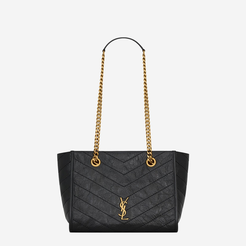 Saint Laurent Niki Tote Bag — Black Leather