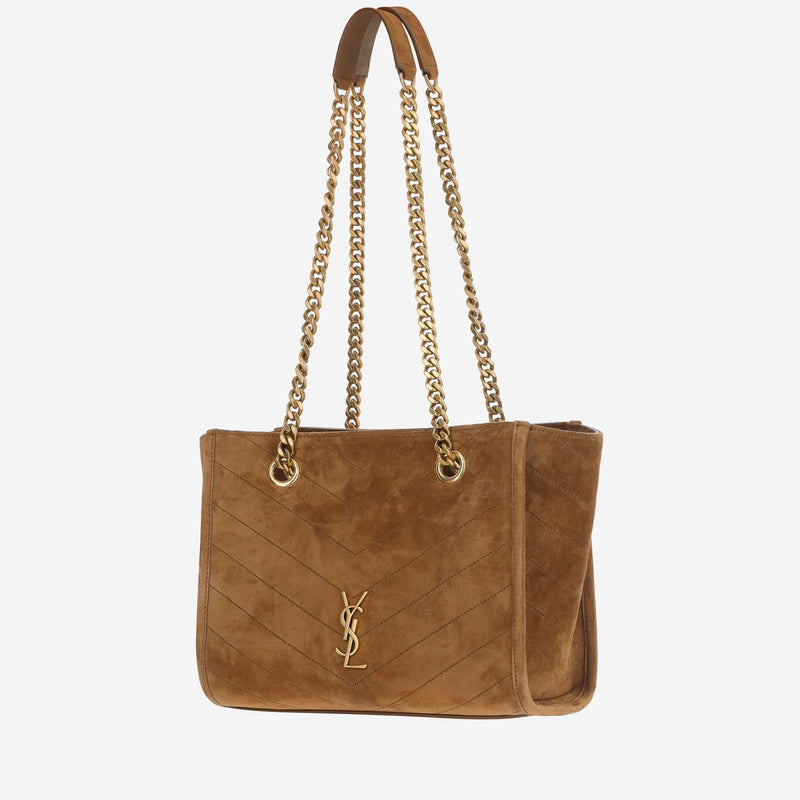 Saint Laurent Le Shoulder Bag — Orange Suede