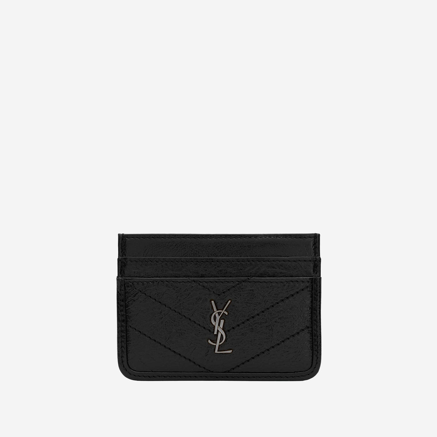 Saint Laurent Niki Card Case — Black Leather Wallets & Purses