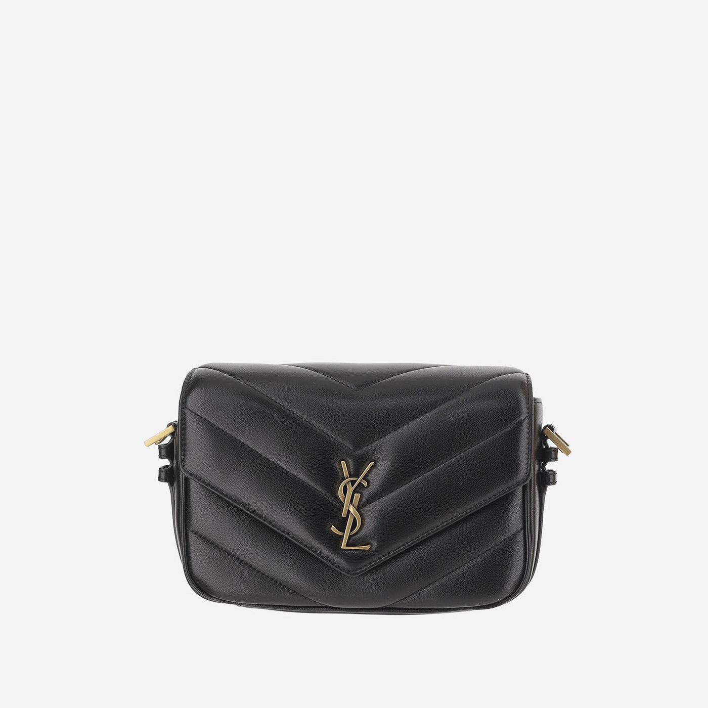 Saint Laurent Loulou Toy Shoulder Bag — Black Leather