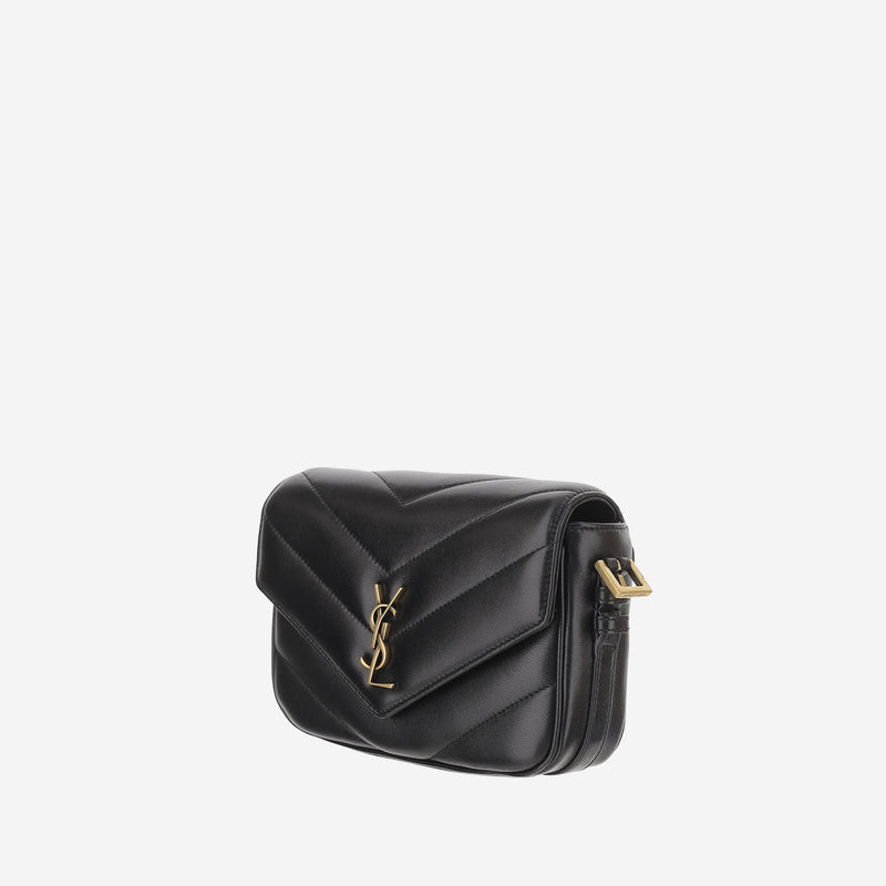 Saint Laurent Loulou Toy Shoulder Bag — Black Leather