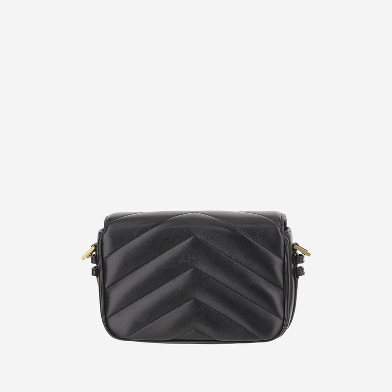 Saint Laurent Loulou Toy Shoulder Bag — Black Leather