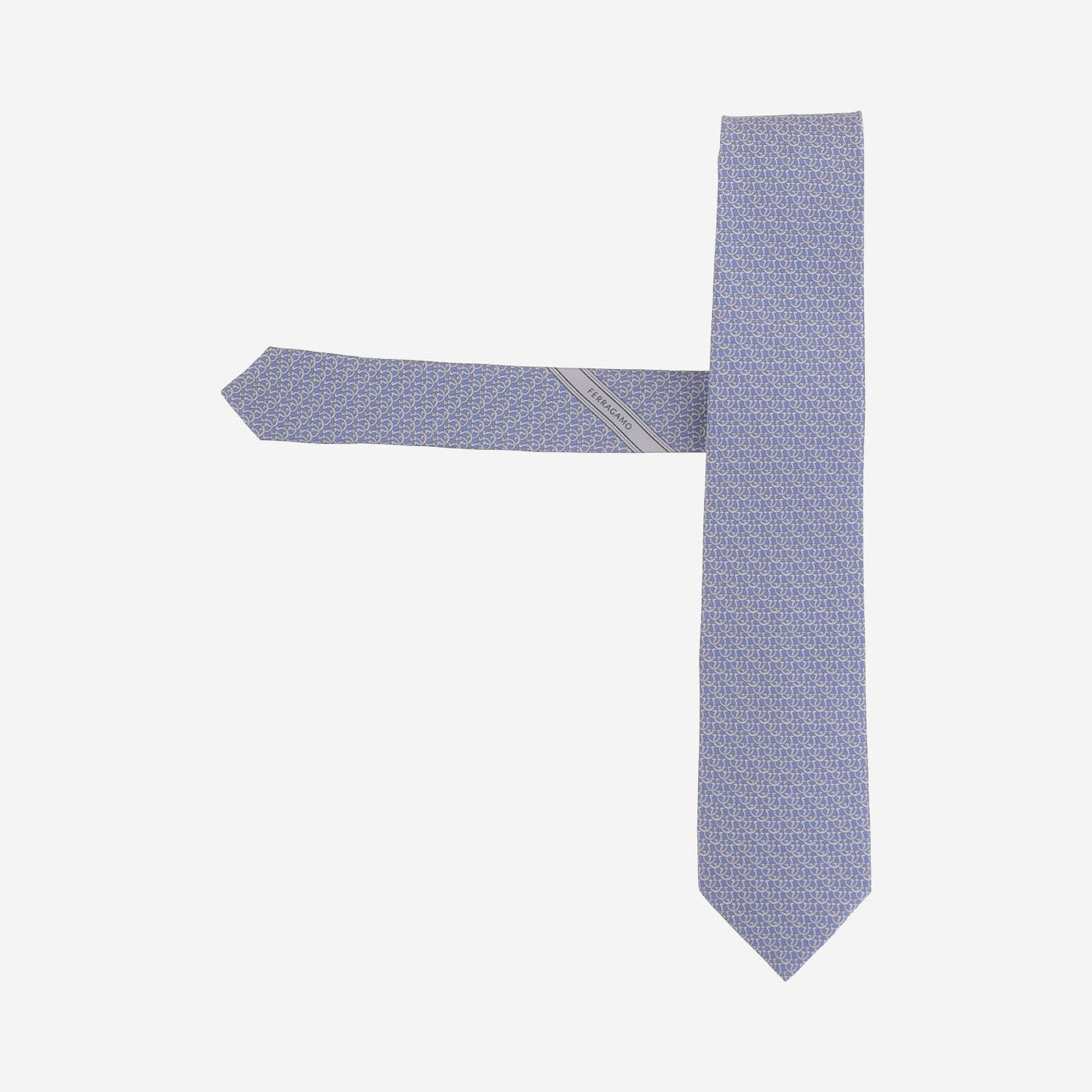 Ferragamo Silk Necktie — Blue Neckties
