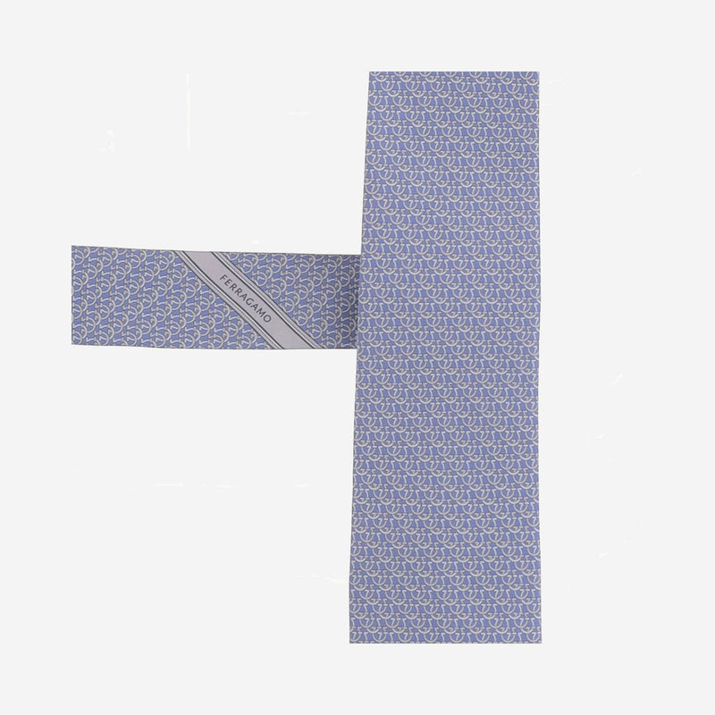 Ferragamo Silk Necktie — Blue Neckties