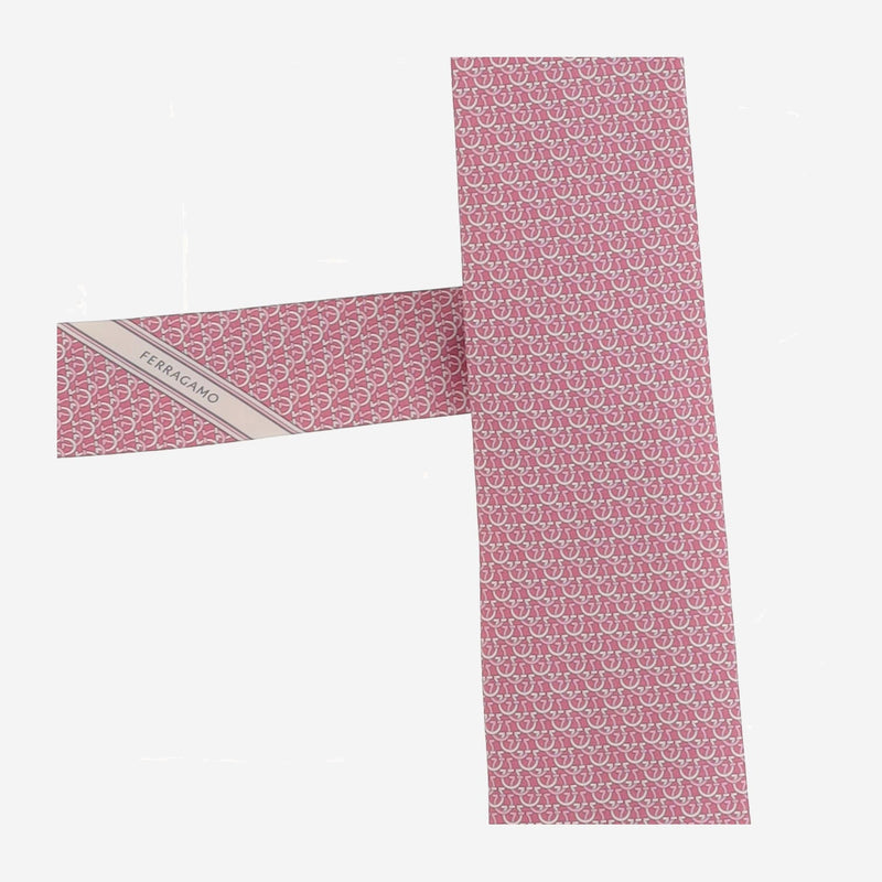 Ferragamo Patterned Silk Necktie — Pink Neckties