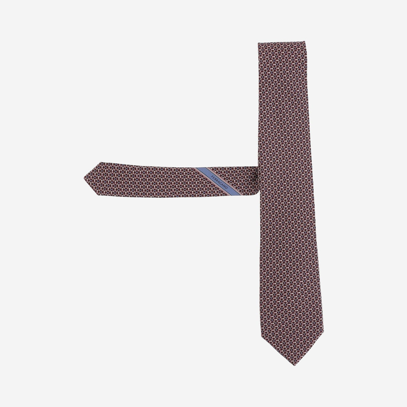 Ferragamo Silk Dotted Necktie — Purple Neckties
